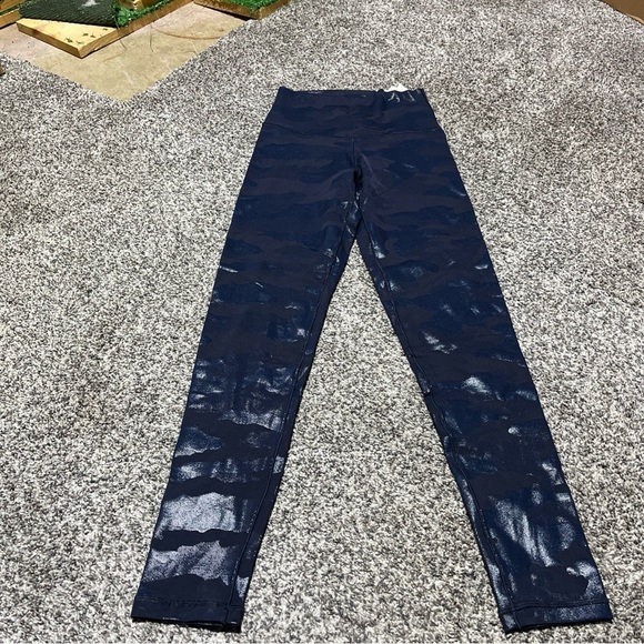 Aerie Offline Real Me 7/8 Legging Hi-Rise Blue Camo Metallic S NWT - Picture 1 of 12